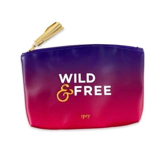 ipsy Handbags - Brand New Ipsy HTF Wild & Free Ombré Gold Tassel Makeup Bag